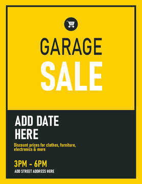 Garage Sale Poster Design