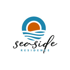 Sea Side Sun waves Residence Real estate Logo