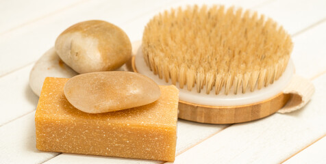 Body brush and spa accessories