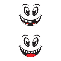 Smile emotion icon vector illustration design template