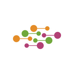 Molecule symbol logo template vector illustration design