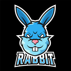 Rabbit sport or esport gaming mascot logo template, for your team