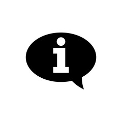 Information icon, info logo isolated on white background