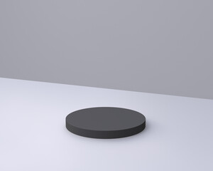 product placement - black podium