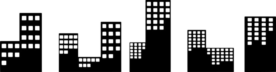 Urban city silhouette