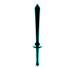 Dark blue sword