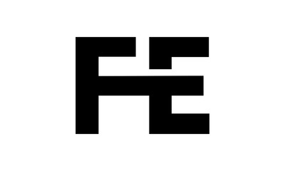 Obraz premium FE letter logo