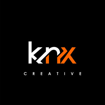 KNX Letter Initial Logo Design Template Vector Illustration