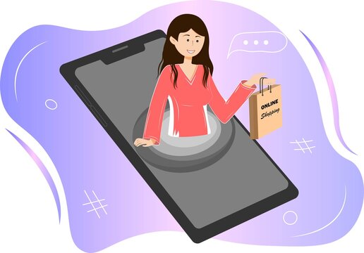 Online shopping, online store, quich order, purchase, store in your phone, stay at home