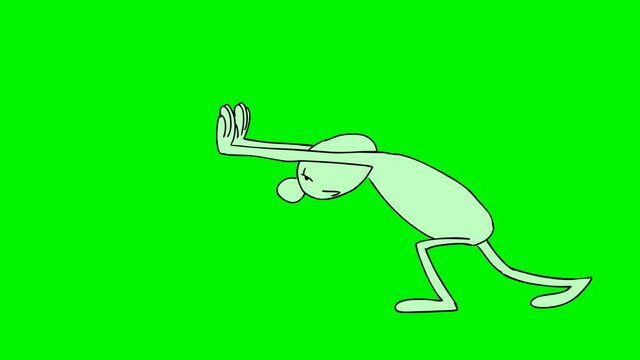 MAN PUSHING SOMETHING
Man pushing something you add when editing  video.2D hand drawn animation.HD 1080.Seamless loop.It includes ''green screen/alpha matte''.