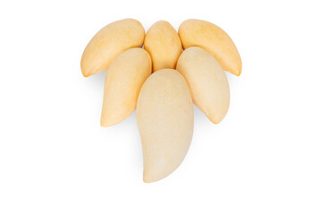 Ripe mango, mango isolated on white background.