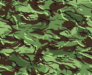Camouflage seamless pattern. Six colors of the natural environment.