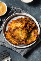 Homemade Salty Potato Pancake Latkes