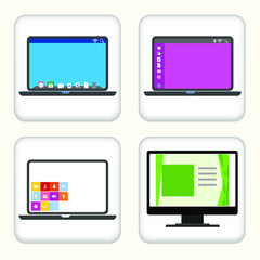 Vector illustration Set for Presentation, Operating System and more.... EPS10