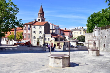 Zadar miasto w Chorwacji w Dalmacji - obrazy, fototapety, plakaty