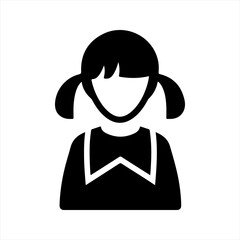 Student icon. Vector and glyph