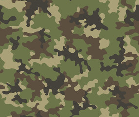 
Camouflage vector army pattern, repeat print, forest pattern.