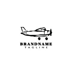 airplane logo icon template vector illustration