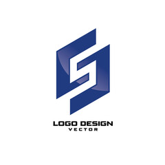 Modern S Symbol Logo Template Vector