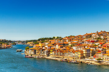 Fototapeta na wymiar Historic architecture in downtown of Porto, North Region, Portugal
