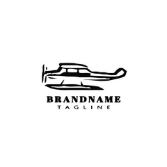 airplane logo icon template vector illustration