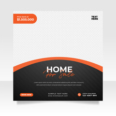 Home sale social media post banner template