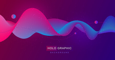  Gradient abstract 3D fluid background. Modern cover design. Vector illustration