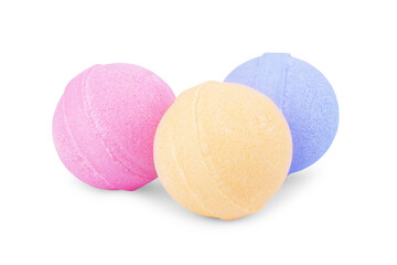 Aromatic bath bomb isolated on white