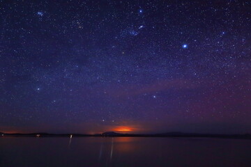 Fototapeta na wymiar Starlights in Uyuni Salt Flat, Bolivia