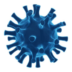 isolated 3d render of corona virus