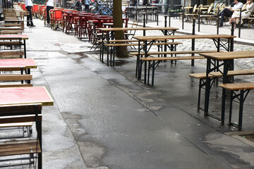 Terrasses éphémères à Paris, France
