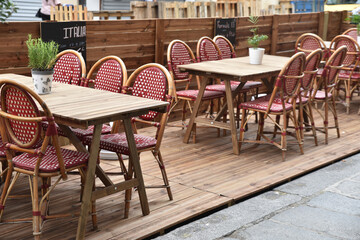 Terrasses éphémères à Paris, France