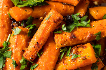 Homemade Organic Orange Roasted Carrots