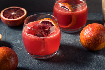 Boozy Refreshing Blood Orange Margarita Cocktail