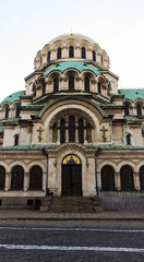 Fototapeta na wymiar Temple Monument of St. Alexander Nevsky in Sofia at the day