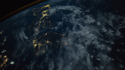 View from space planet earth