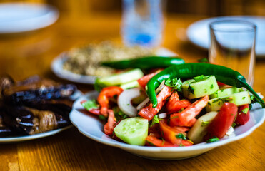 Healthy vegetable salad