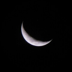 Obraz na płótnie Canvas Waning moon over the night 2021