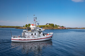 Old rescue boat RS Torungen arrival Brønnøysund- In operational service 1960 - 1986,Helgeland,Nordland county,Norway,scandinavia,Europe