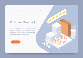 Customer Feedback Landing Page Concept