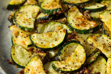Homemade Oven Roasted Zucchini Slices