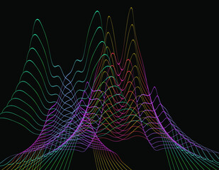 abstract background with wave