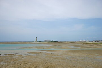 Shallow Senaga beach in Naha, Okinawa, Japan - 沖縄 瀬永ビーチ