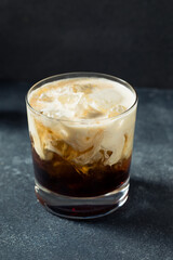 Refreshing Boozy White Russian Cocktail