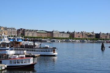 Fototapeta na wymiar View over the city of Stockholm, Sweden 
