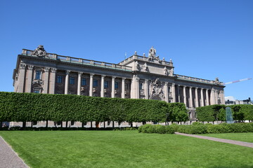 The Swedish parlament in Stockholm, Sweden
