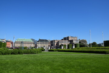 Obraz premium The Swedish parlament in Stockholm, Sweden 