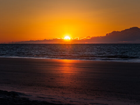 Sunrise On The Beach At Hunting Island State Park