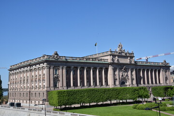 Obraz premium The Swedish riksdagen in Stockholm Sweden 