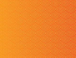 Orange color gradient background with regular random stripes pattern